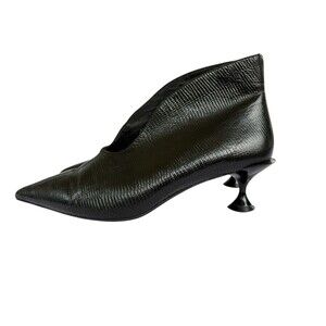 Rare Jeffrey Campbell Bootie Dress Shoes Sz 7 Trumpet Heel Pointed Toe